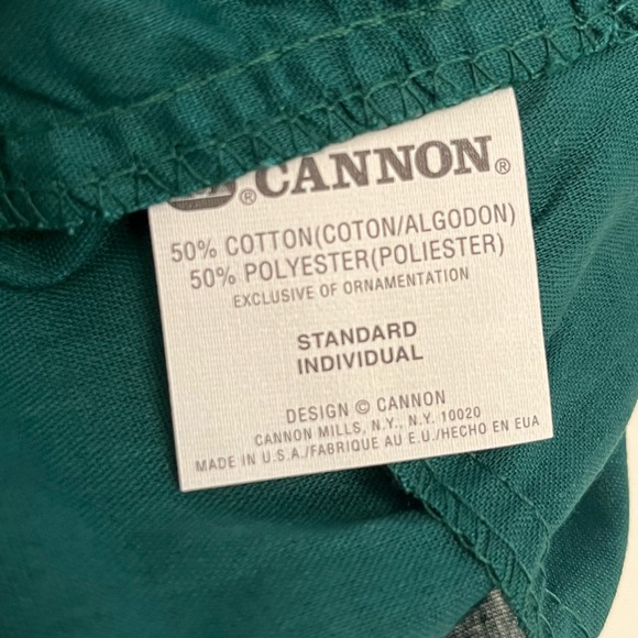 Vintage New Green Cannon Monticello Shams. Set of 2 in original packaging. - Picture 8 of 13